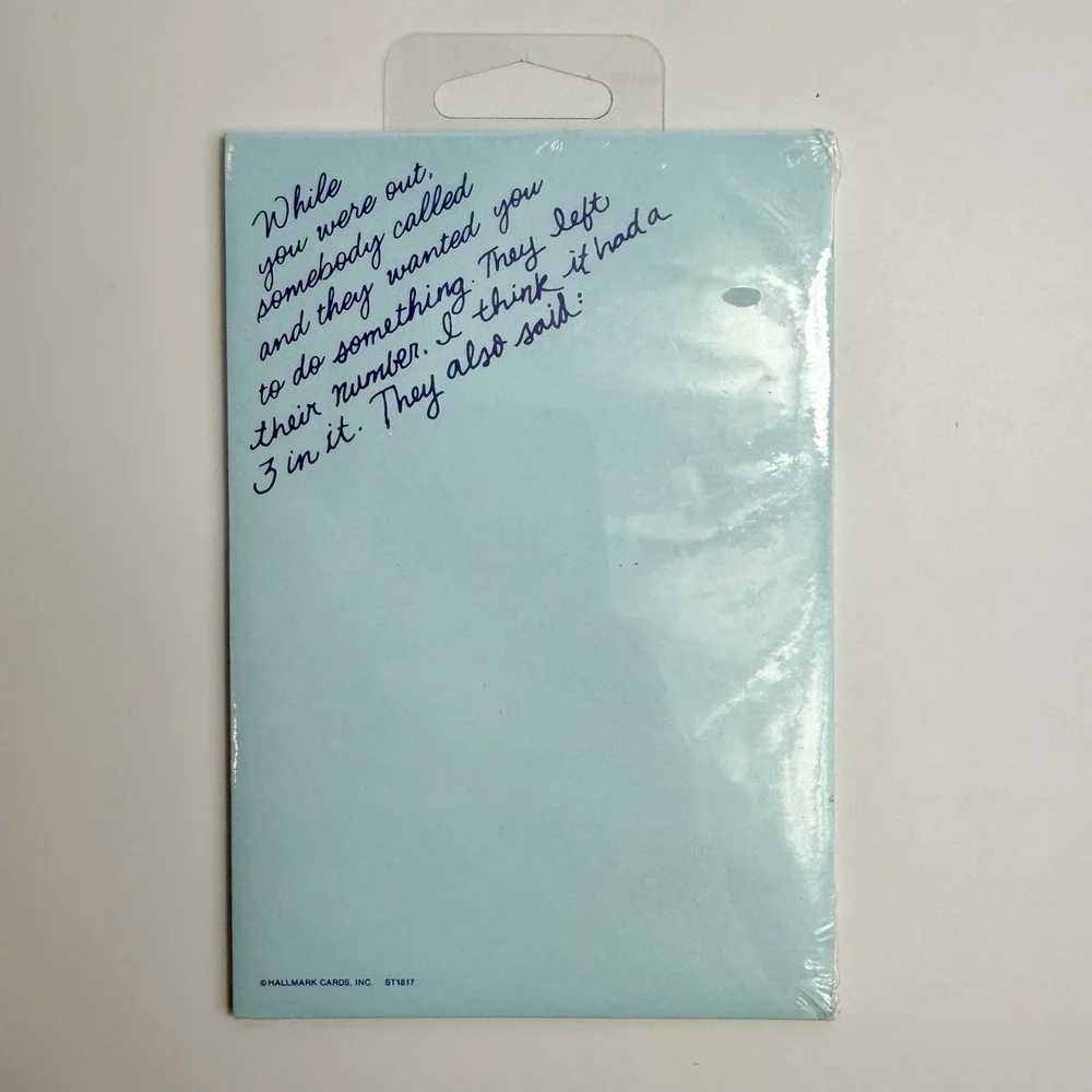 Vintage 1980s Hallmark Post It Note Pad While You Were Out Message Sealed